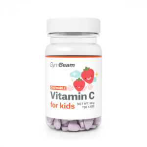 GymBeam Vitamín C, tablety na cmúľanie pre deti jahoda odhadovaná cena: 6.5 EUR