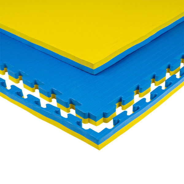 Puzzle tatami podložka inSPORTline Malmeida 100x100x4 cm modro-žltá ODHADOVANÁ CENA: 45.4 EUR (€)