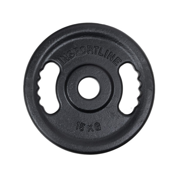 Liatinový olympijský kotúč inSPORTline Castblack OL 15 kg 50 mm odhadovaná cena: 54.9 EUR