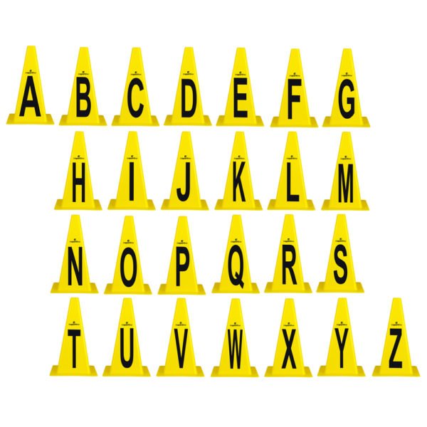 Plastové kužele inSPORTline Alphabet 23 cm odhadovaná cena: 44.9 EUR
