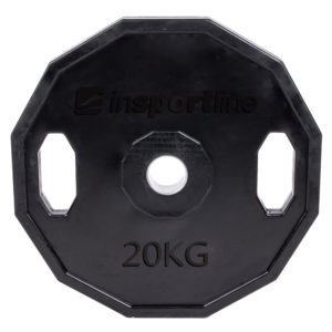 Pogumovaný olympijský kotúč inSPORTline Ruberton 20 kg 50 mm odhadovaná cena: 76.9 EUR