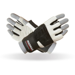 Fitness rukavice MadMax Professional 2021 bielo-čierna – M odhadovaná cena: 12.9 EUR