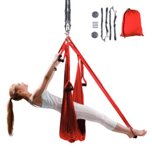 Popruhy na aero jogu inSPORTline Hemmok červené s držiakmi a lanami odhadovaná cena: 109.5 EUR