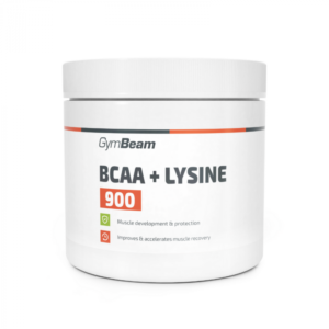 GymBeam BCAA + Lyzín 900 300 tab. odhadovaná cena: 10.5 EUR