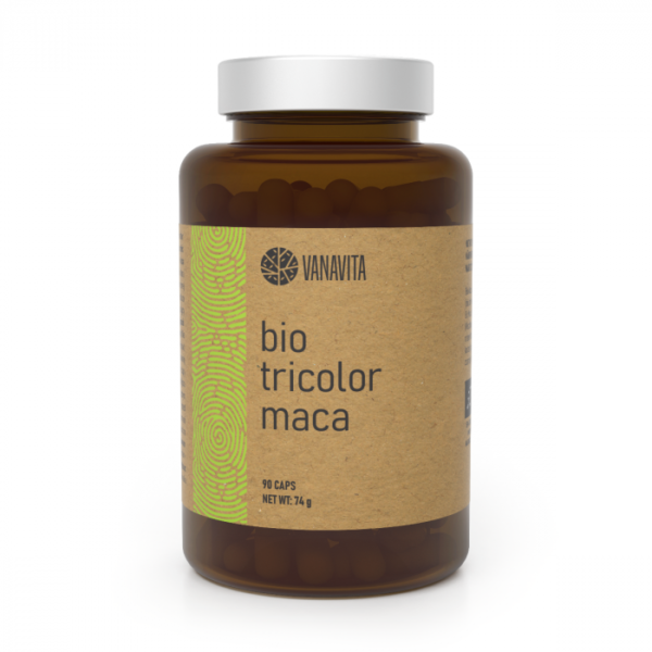 VanaVita BIO Tricolor Maca 90 kaps. odhadovaná cena: 10.95 EUR