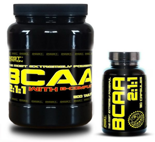 BCAA 5000 + BCAA 2:1:1 Zadarmo od Best Nutrition 250 tbl. + 120 kaps. ODHADOVANÁ CENA: 20,90 EUR