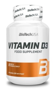Vitamin D3 tbl. – Biotech USA 120 tbl. ODHADOVANÁ CENA: 18,90 EUR