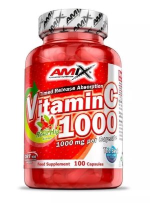 Vitamin C 1000 + Rose Hip Extract – Amix 100 kaps. odhadovaná cena: 10,90 EUR