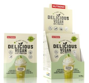 Delicious Vegan 60 % Protein – Nutrend  5 x 30 g Pistachio+Marzipan odhadovaná cena: 8,90 EUR