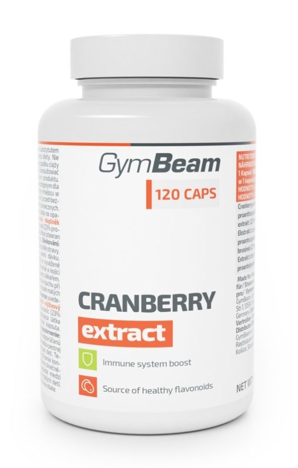 Cranberry Extract – GymBeam 120 kaps. ODHADOVANÁ CENA: 8,95 EUR