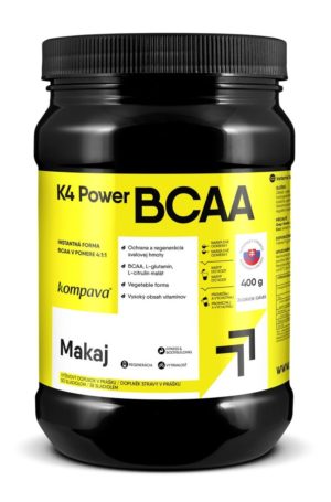 K4 Power BCAA 4:1:1 – Kompava 400 g Malina+Limetka odhadovaná cena: 41,90 EUR
