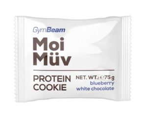 Moi Muv Protein Cookie – GymBeam 75 g Blueberry+White Chocolate odhadovaná cena: 2,50 EUR