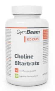Choline Bitartrate – GymBeam 120 kaps. ODHADOVANÁ CENA: 5,95 EUR