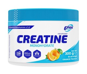 Creatine Monohydrate práškový – 6PAK Nutrition 300 g Orange ODHADOVANÁ CENA: 29,90 EUR