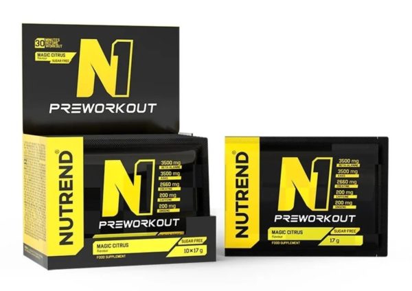 N1 Pre-Workout – Nutrend 10 x 17 g Magic Citrus ODHADOVANÁ CENA: 13,90 EUR