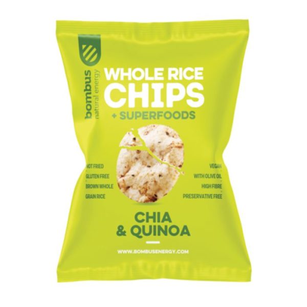 Bombus Rýžové čipsy Chia a Quinoa 60 g odhadovaná cena: 1.2 EUR