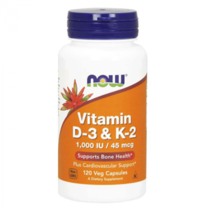 Now Foods Vitamin D3 & K2 120 kaps ODHADOVANÁ CENA: 7.95 EUR