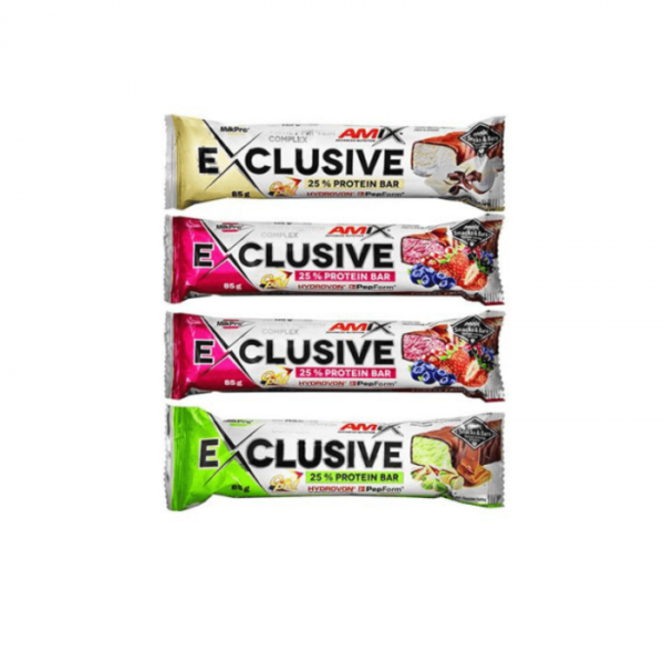 Amix Exclusive Protein bar 12 x 85 g biela čokoláda kokos odhadovaná cena: 15.5 EUR