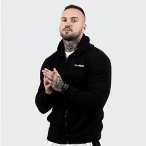 GymBeam Mikina Zipper Hoodie Black  S odhadovaná cena: 25.95 EUR