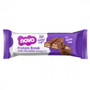 Novo Nutrition Protein break bar 21,5 g mliečna čokoláda odhadovaná cena: 0.95 EUR