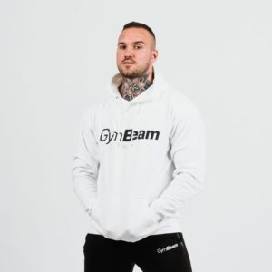 GymBeam Mikina PRO Hoodie White  SS odhadovaná cena: 19.95 EUR