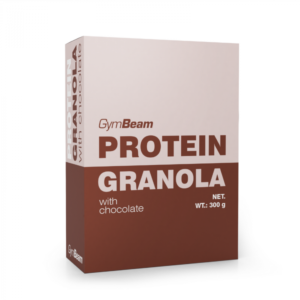 GymBeam Protein Granola s Čokoládou – 5 x 300 g odhadovaná cena: 22.95 EUR