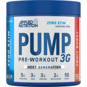 Applied Nutrition PUMP 3G Zero Stimulant icy blue razz odhadovaná cena: 23.95 EUR