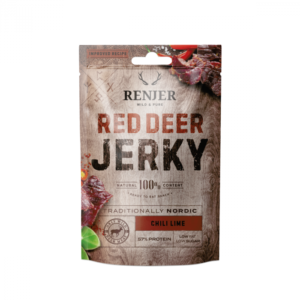 Renjer Sušené jelenie mäso Red Deer Jerky 25 g chilli a limetka odhadovaná cena: 5.95 EUR
