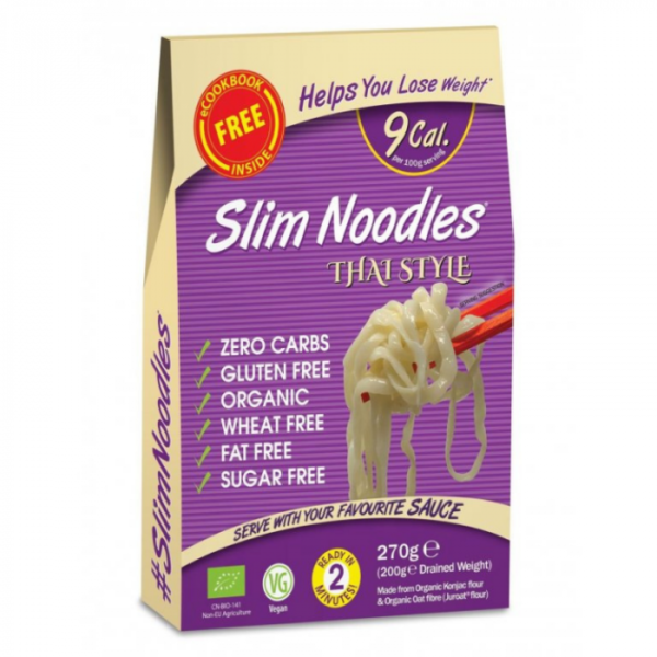 Slim Pasta BIO Cestoviny Slim Pasta Noodles Thai Style 25 x 270 g odhadovaná cena: 58.95 EUR