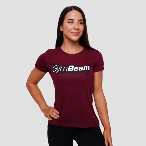 GymBeam Dámske Tričko Beam Burgundy  MM odhadovaná cena: 12.95 EUR