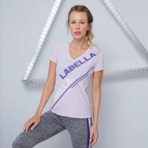 LABELLAMAFIA Dámske tričko Color Block Purple  M ODHADOVANÁ CENA: 19.95 EUR