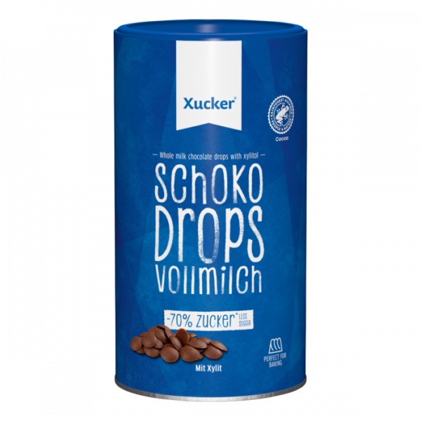 Xucker Whole milk chocolate drops 200 g ODHADOVANÁ CENA: 6.95 EUR