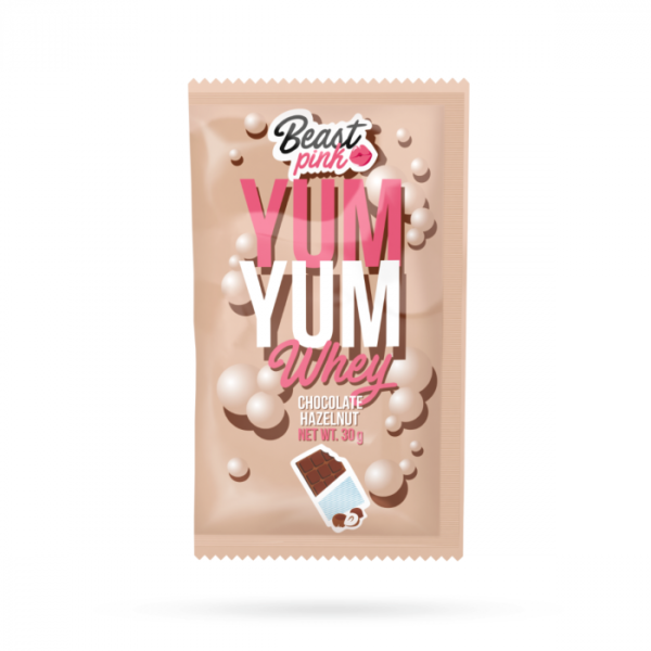 BeastPink Vzorka Yum Yum Whey 30 g čokoláda lieskový oriešok odhadovaná cena: 1.1 EUR