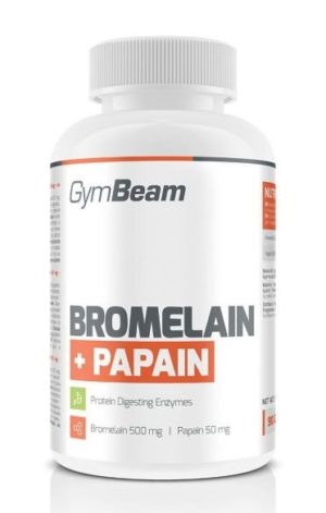 Bromelain + Papain – GymBeam 90 kaps. odhadovaná cena: 9,95 EUR