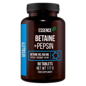 Betaine + Pepsin – Essence Nutrition 90 tbl. ODHADOVANÁ CENA: 16,90 EUR