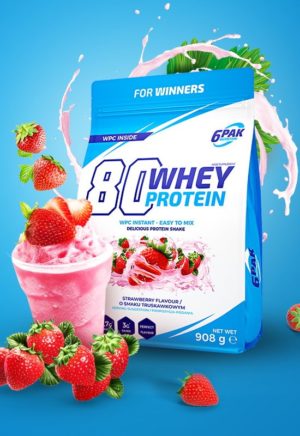 80 Whey Protein – 6PAK Nutrition 908 g Cappucino ODHADOVANÁ CENA: 26,90 EUR