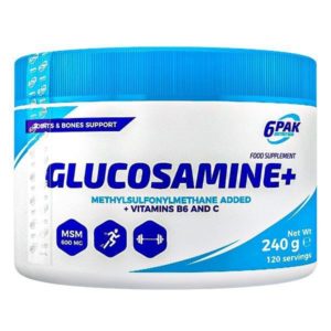 Glucosamine – 6PAK Nutrition 240 g odhadovaná cena: 10,90 EUR