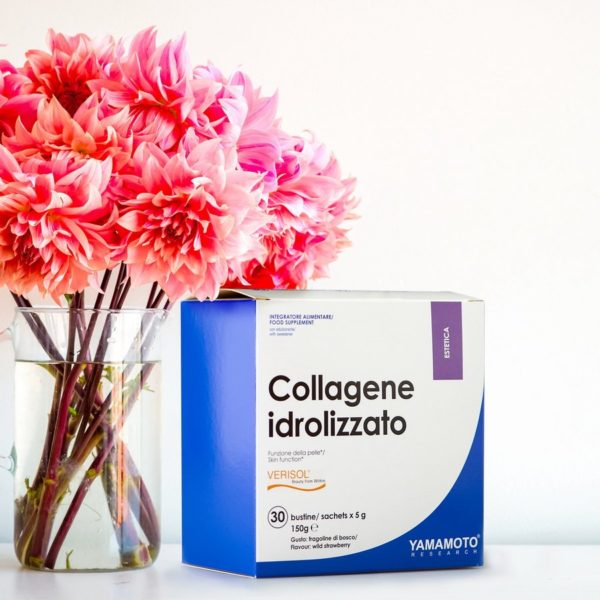 Collagene idrolizzato (zmes 4 kolagénov) – Yamamoto 30 bags x 5 g Wild Strawberry odhadovaná cena: 32,90 EUR