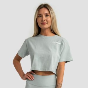 GymBeam Dámske tričko Cropped Limitless Eucalypt  LL odhadovaná cena: 17.95 EUR