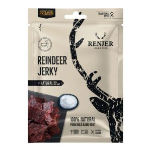 Renjer Sušené sobie mäso Reindeer Jerky 15 x 25 g morská soľ odhadovaná cena: 91.95 EUR