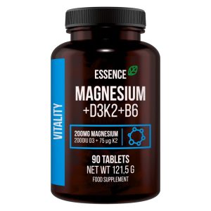 Magnesium + D3K2 + B6 – Essence Nutrition 90 tbl. odhadovaná cena: 9,90 EUR