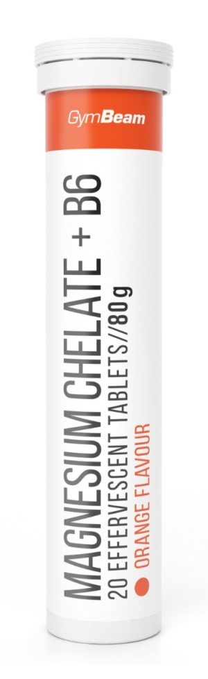 Magnesium Chelate + B6 šumivé – GymBeam 20 tbl. Orange odhadovaná cena: 1,95 EUR
