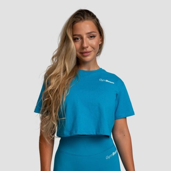 GymBeam Dámske tričko Cropped Limitless Aquamarine  XSXS odhadovaná cena: 17.95 EUR