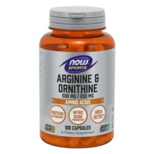 NOW Foods Arginine & Ornithine 250 kaps. odhadovaná cena: 32.95 EUR