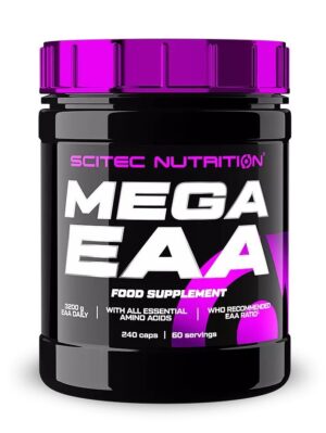 Mega EAA – Scitec Nutrition 240 kaps. odhadovaná cena: 21,90 EUR