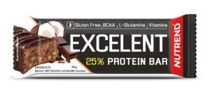 Tyčinka Excelent Protein Bar – Nutrend 1ks/85g Čokoláda-oriešok odhadovaná cena: 1,90 EUR