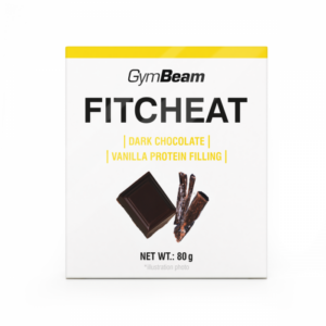 Gymbeam Proteínová čokoláda Fitcheat 80 g horká čokoláda vanilka odhadovaná cena: 3.95 EUR