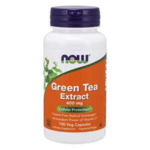 NOW Foods Extrakt zeleného čaju 400 mg 100 kapsúl odhadovaná cena: 8.95 EUR