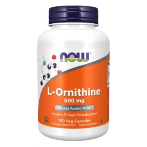 NOW Ornithine 500 mg 120 kapsúl odhadovaná cena: 14.95 EUR
