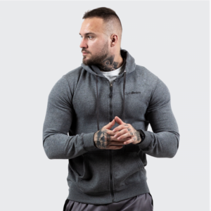 GymBeam Mikina Zipper Hoodie Grey Black  XXL odhadovaná cena: 24.95 EUR